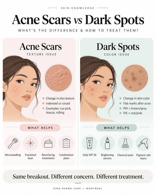 Acne Scars vs. Dark Spots: How to Tell the Difference & What Actually Works