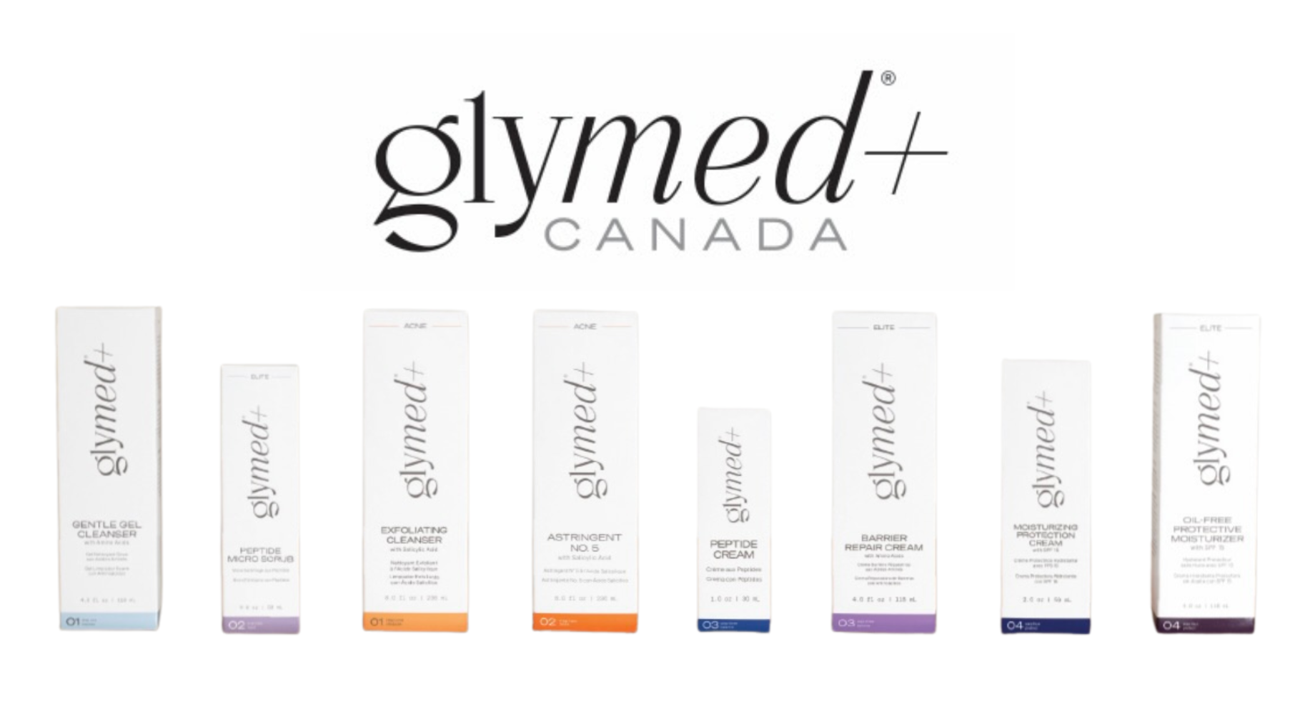 Glymed Plus skincare portal banner for Zina Derma Care 